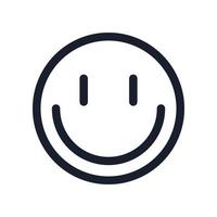 Smile icon line style UI UX design element vector