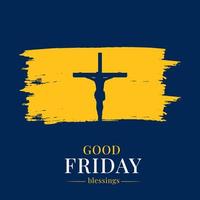 Good friday peace of holy week social media post vector