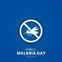 publicación en las redes sociales del día mundial de la malaria vector