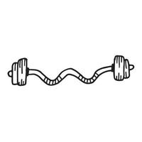 dumbbells style doodle vector