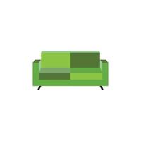 Sofa vector logo icon illustration background