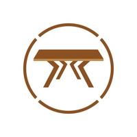 Table vector logo icon object background illustration