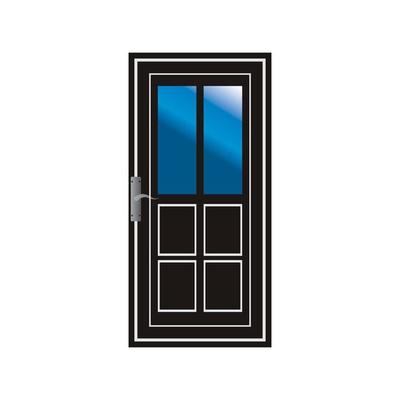 Modern doors front entrance doors house vector