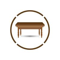 Table vector logo icon object background illustration