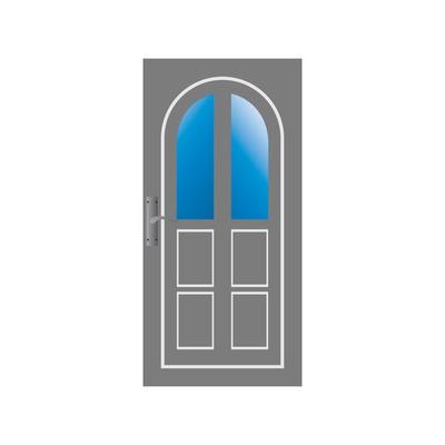 Modern doors front entrance doors house vector