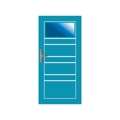 Modern doors front entrance doors house vector