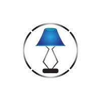 Bedroom lamp vector icon background