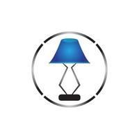 Bedroom lamp vector icon background