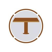 Table vector logo icon object background illustration