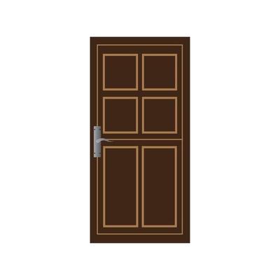 Modern doors front entrance doors house vector