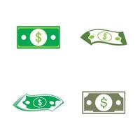 Dollar vector icon background template illustration