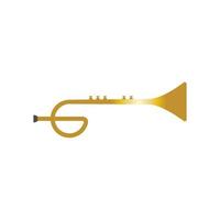 Trumpet music instrument vector icon