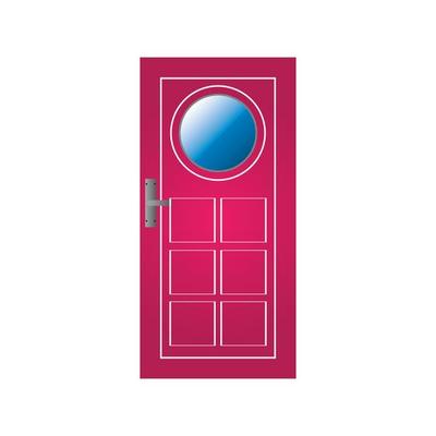 Modern doors front entrance doors house vector