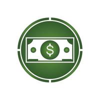 Dollar vector icon background template illustration
