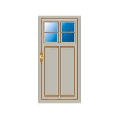 Modern doors front entrance doors house vector