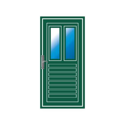 Modern doors front entrance doors house vector