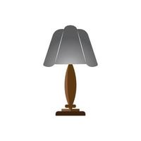 Bedroom lamp vector icon background