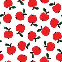 apple seamless pattern vector