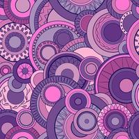 Seamless background with geometric pattern. Oval and circle shapes vector