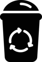 recycle bin vector illustration on a background.Premium quality symbols.vector icons for concept and graphic design.