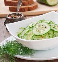 Fresh cucumber salad photo