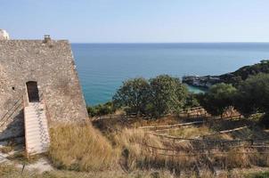 ancient tower by the sea photo