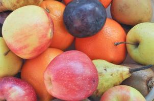 A dish of traditional organic vegetarian fruits photo