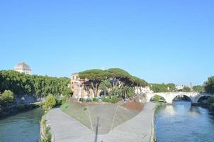 River Tiber in Rome photo