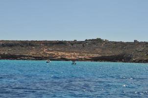 Aegadian Islands beach in Trapani photo