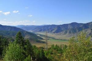 mountain landscape in Siberia in the Altai Mountains photo