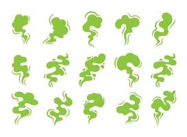 efecto de humo mal olor y polvo flotando en el aire. vector