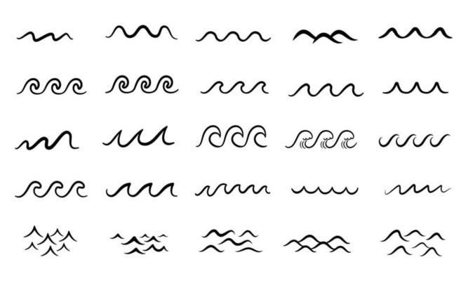 Water Wave Line Vector Art, Icons, and Graphics for Free Download