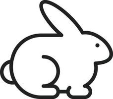 Rabbit Line Icon vector