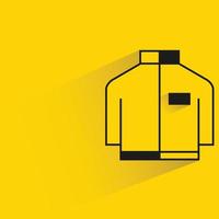 turtleneck on yellow background illustration vector