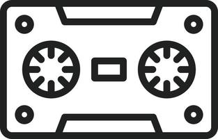 Cassette Line Icon vector