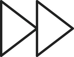 Forward Line Icon vector