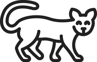 Cat Line Icon vector