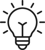 Indicator Lamp Line Icon vector