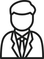 Chief Executive Officer Line Icon vector