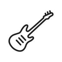 Guitar Line Icon vector