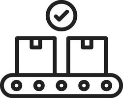 Final Manufacturing Line Icon vector