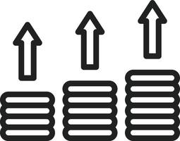 Business Growth Line Icon vector