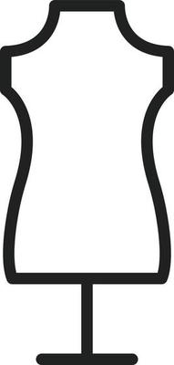 Dress Holder Line Icon