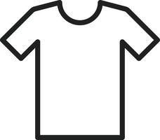 icono de línea de camiseta vector