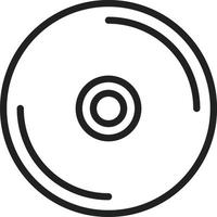 CD Line Icon vector