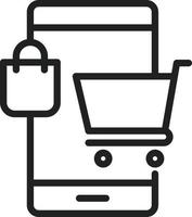 Purchasing Line Icon vector