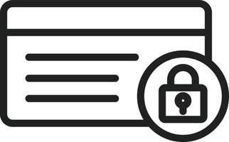 Secure Money Line Icon vector