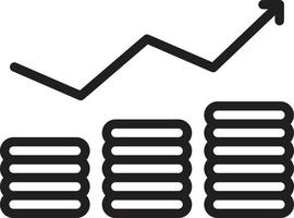 Inflation Line Icon vector