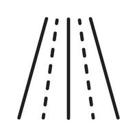 Highway Line Icon vector