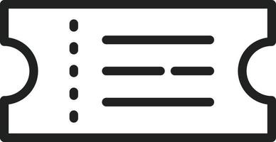 Ticket Line Icon vector